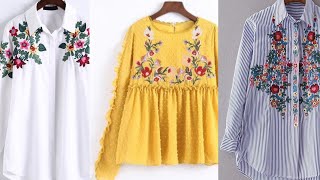 Latest summer shirts light imbroided for girls shorts/cotton soft fabric shirts screenshot 4