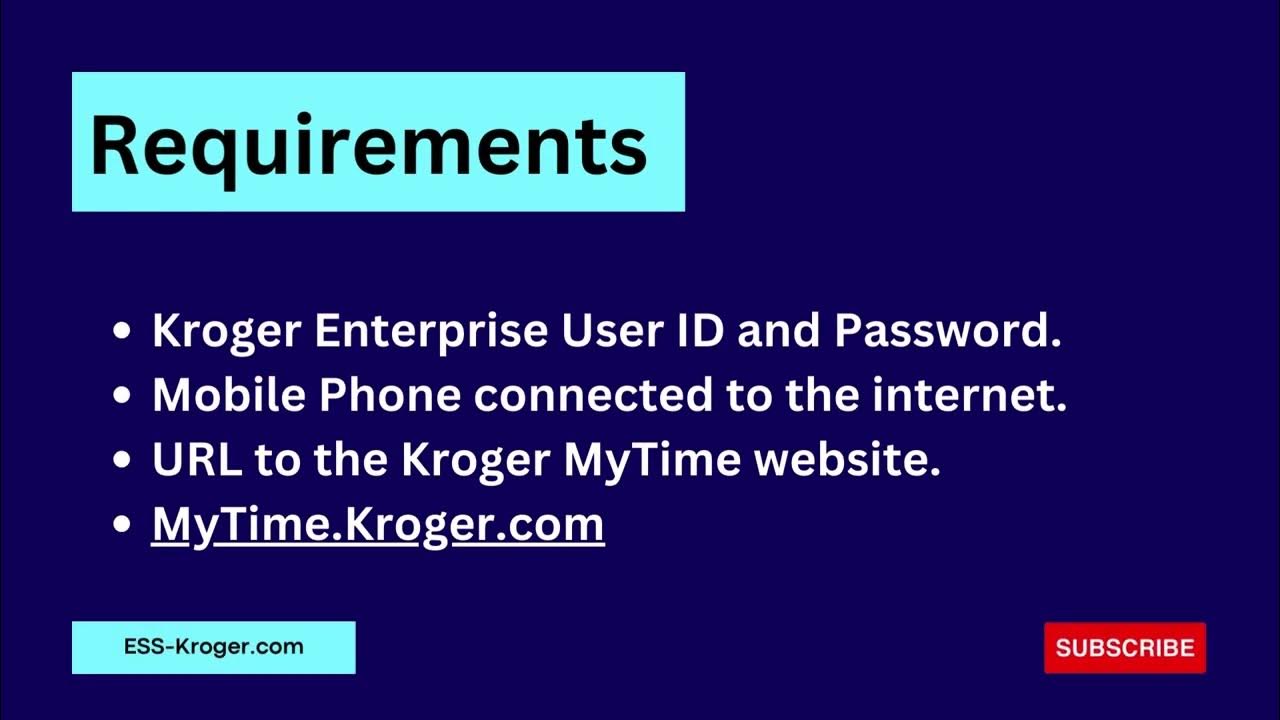Mytime kroger login check your kroger schedule youtube