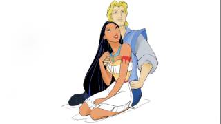 Colouring Pocahontas & John Smith
