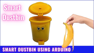 how to make smart dustbin arduino project