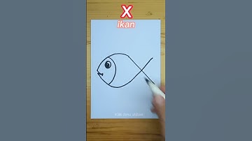 Thumbnail of Menggambar ikan dari huruf X