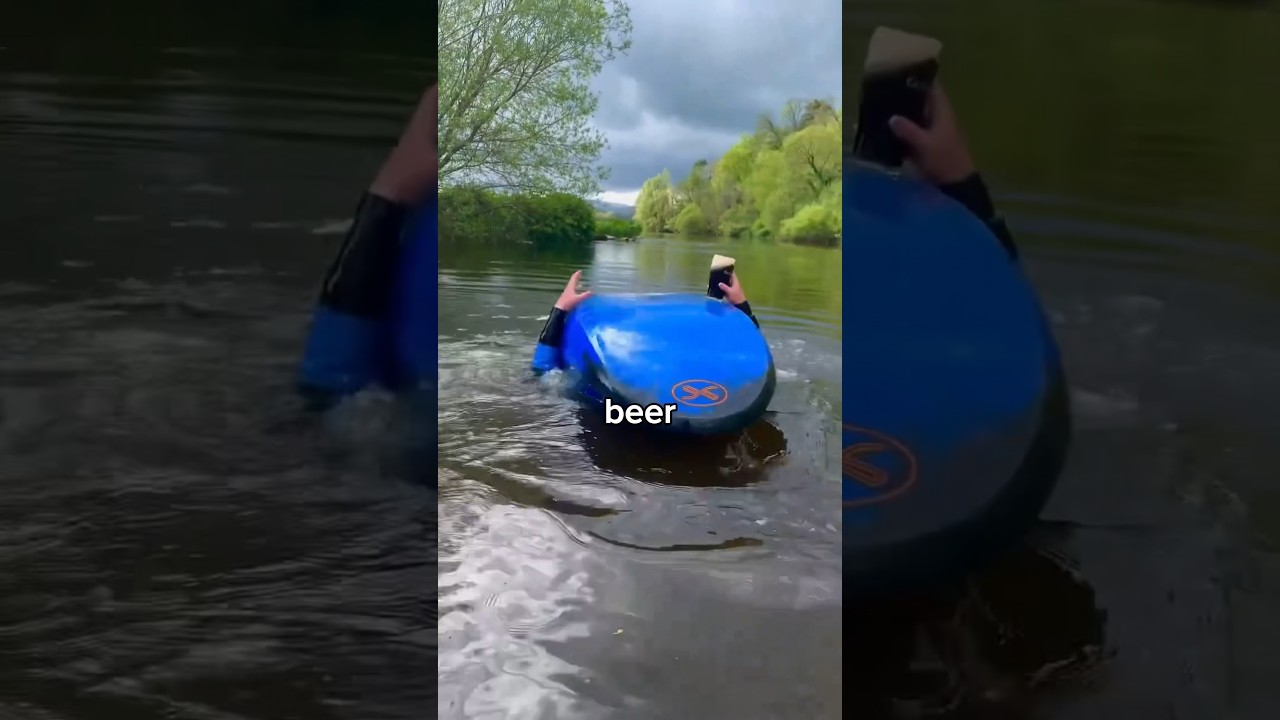 Kayak roll with a beer