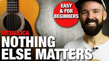 EASY Guitar Tutorial - Nothing else matters