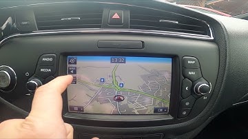 How to Enter Map in Kia Ceed II ( 2012 - 2018 ) - Open and Manage Map