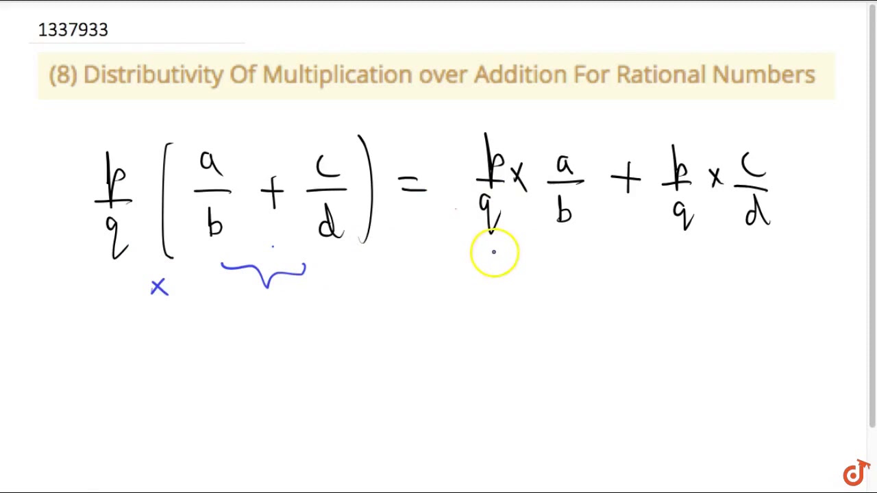 Distributivity Of Multiplication Over Addition 23 Distributive