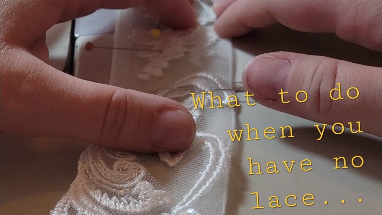 How to Harvest Lace for Swags on a Wedding Dress