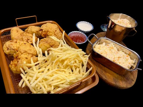 دجاج بروستد مقرمش مثل المطاعم السر في التتبيلة والصوص