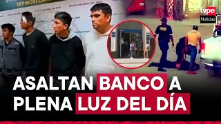 Cañete Pnp Captura A Delincuentes Armados Que Intentaron Robar S 100 000 De Un Banco