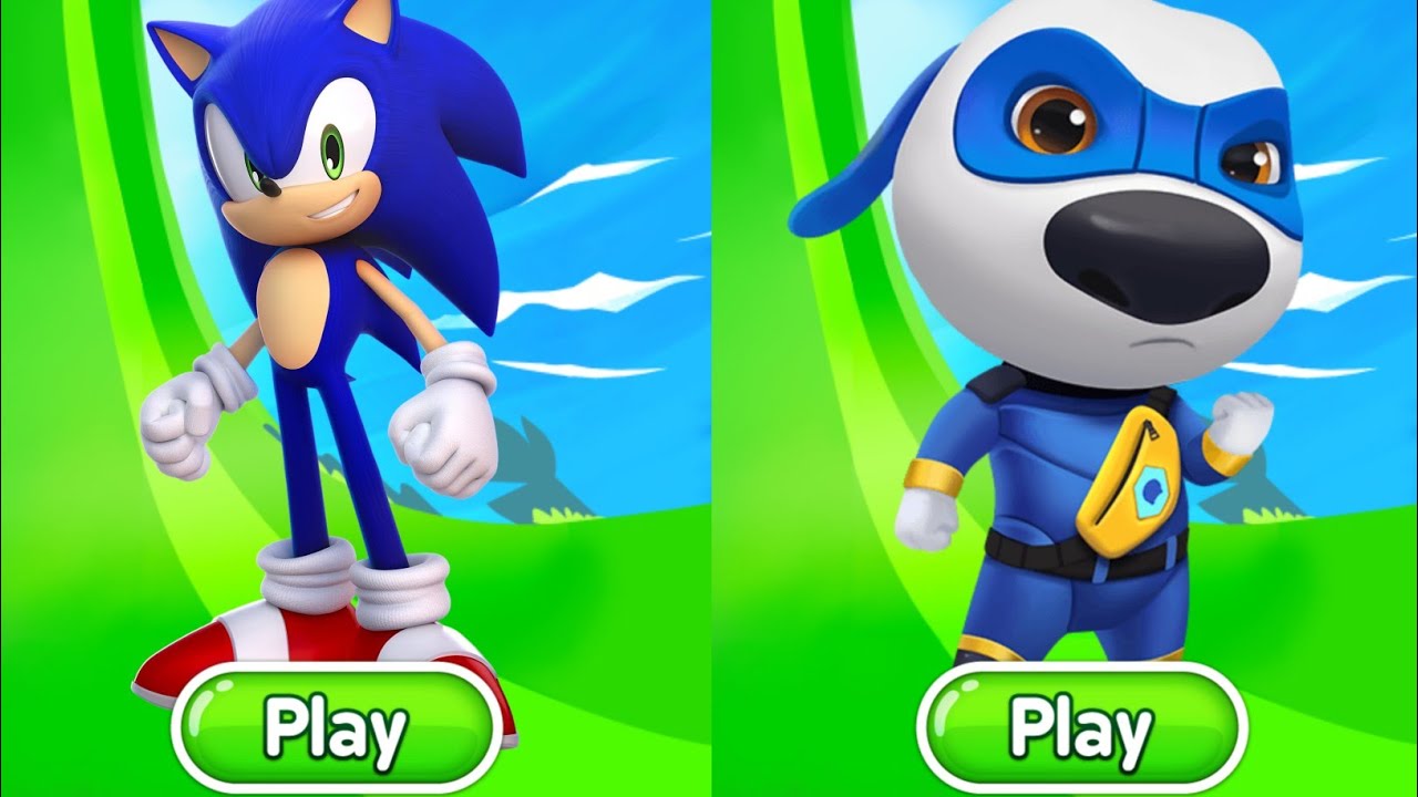 Sonic Dash - Sonic Vs Talking Tom Hero dash Vs all Boss Zazz Egman ...