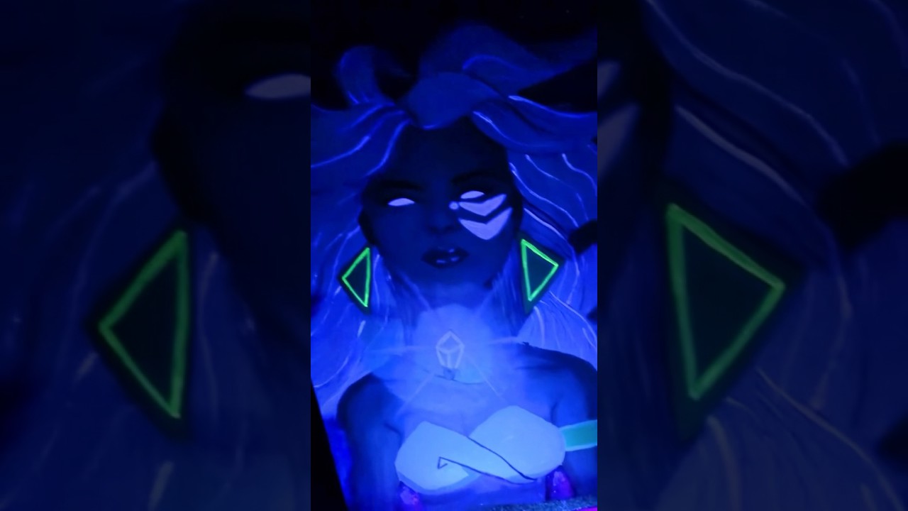 Princess Kida  from Atlantis Inspired Painting that ✨GLOWS ✨ 