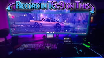 How To Record in 16:9 on a SUPER ULTRAWIDE