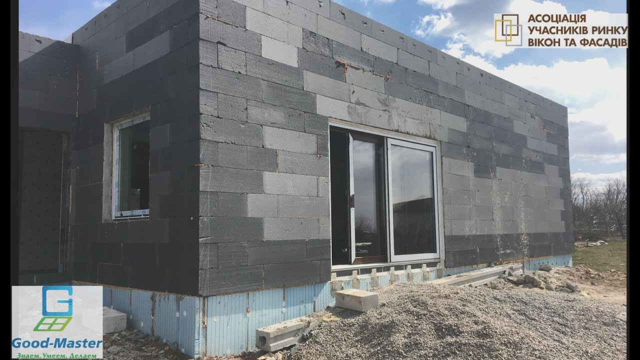 монтаж Подъёмно Раздвижной Двери HS portal на консоли в зону утеплителя