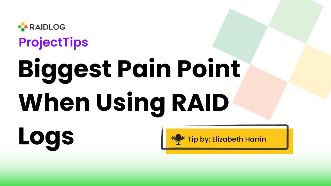 Elizabeth Harrin Discuses What Has Been Her Biggest Pain Point When Using RAID Logs? 🫤