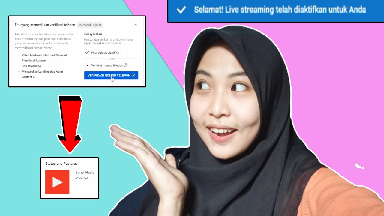 CARA VERIFIKASI AKUN YOUTUBE 2020 & MENGAKTIFKAN FITUR LIVE STREAMING