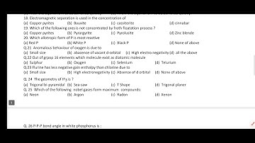 Revision Test 4#chemistry#class12#Important questions# subscribe #🔥🔥👍