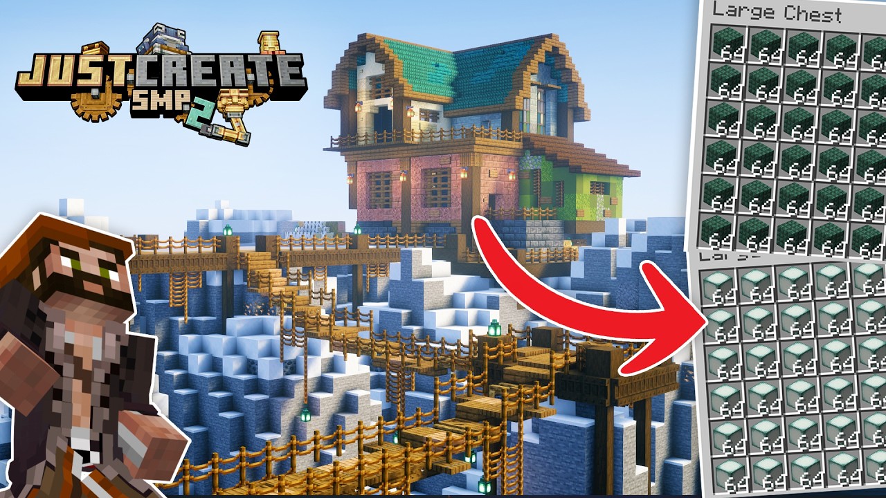 I built a PRISMARINE FARM in the Mountains! Just Create 2: Ep22