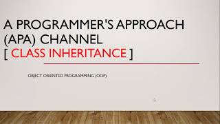 1.2_Class Inheritance (English)