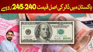 Actual price of dollar in Pakistan is Rs 240-245