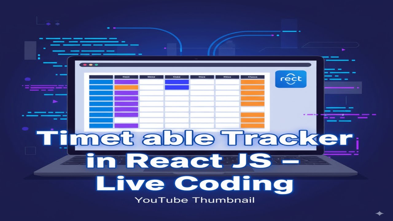 π Building a Timetable Tracker Website with React JS | Live Coding from ...