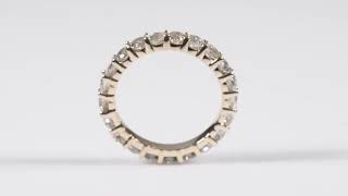 2ct diamond eternity ring 14k yellow gold by Pompeii3