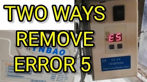 Two ways to remove Error 5 in ynbao servo control box in hindi urdu by gm electronics tech