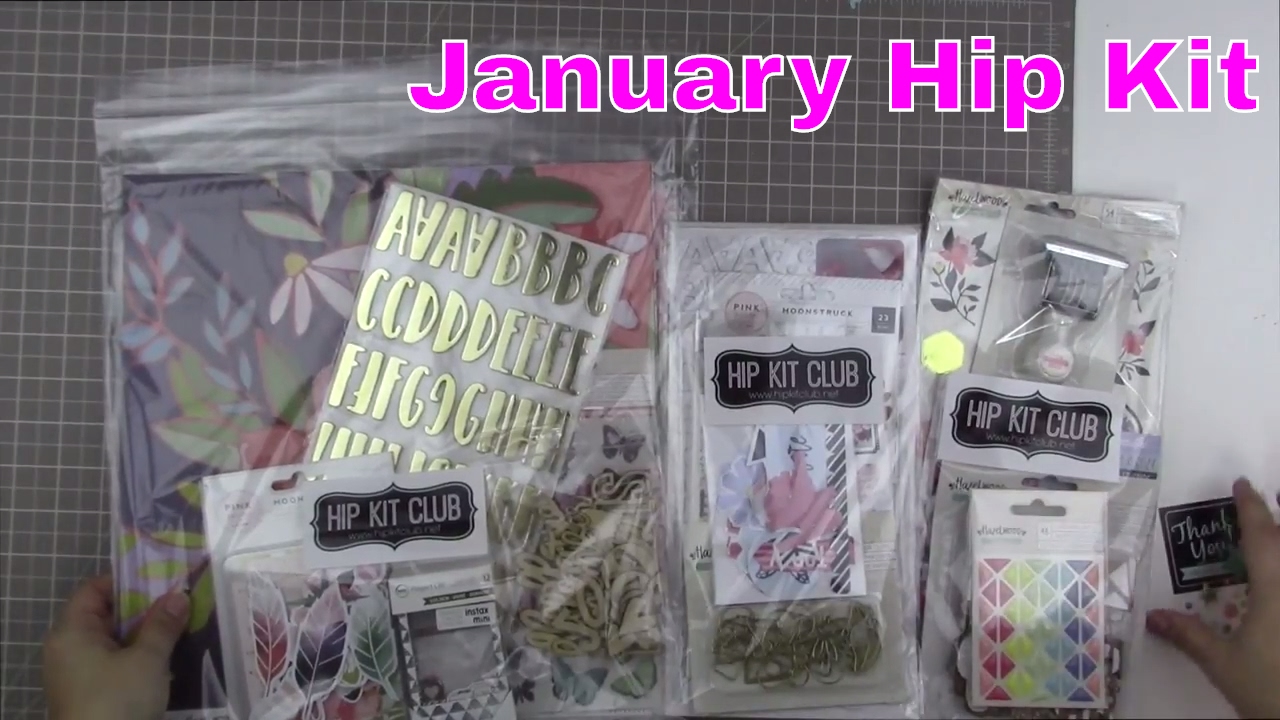 Kit Share: Hip Kit January 2017 scrapbooking tiendas