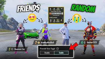 How To Enable Team Up Mic in BGMI | How To Use Premade Voice Toggle in PUBG MOBILE / BGMI