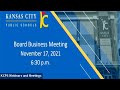 School Board Regular Business Meeting - November 17, 2021