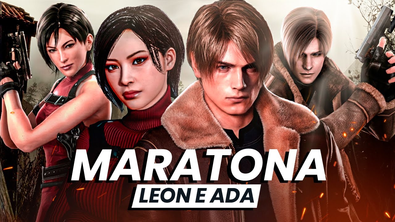 MARATONA - RESIDENT EVIL 4 OG + RE4 REMAKE - LEON E ADA NO PROFISSIONAL