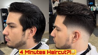 4 MINUTE HAIRCUT!! BARBER TUTORIAL