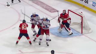 Wheeler high stick on Bobrovsky - no call