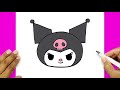 How Do You Draw Kuromi Face Kuromi Drawing Easy Face 