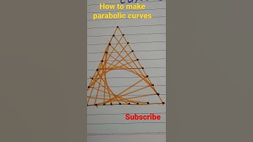 how to make a parabolic curves design. creativity. create. like now.