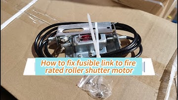 how to fix fusible link for fire rated motor