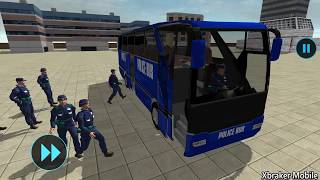 Police Bus Driving Sim Off Road Transport Duty - Best Android GamePlay FHD screenshot 2