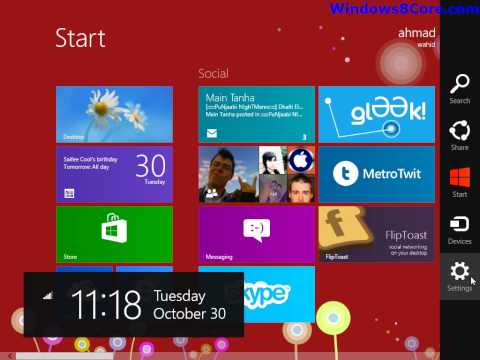 Windows 8 Tutorial - How to Change the Start Screen background theme patterns