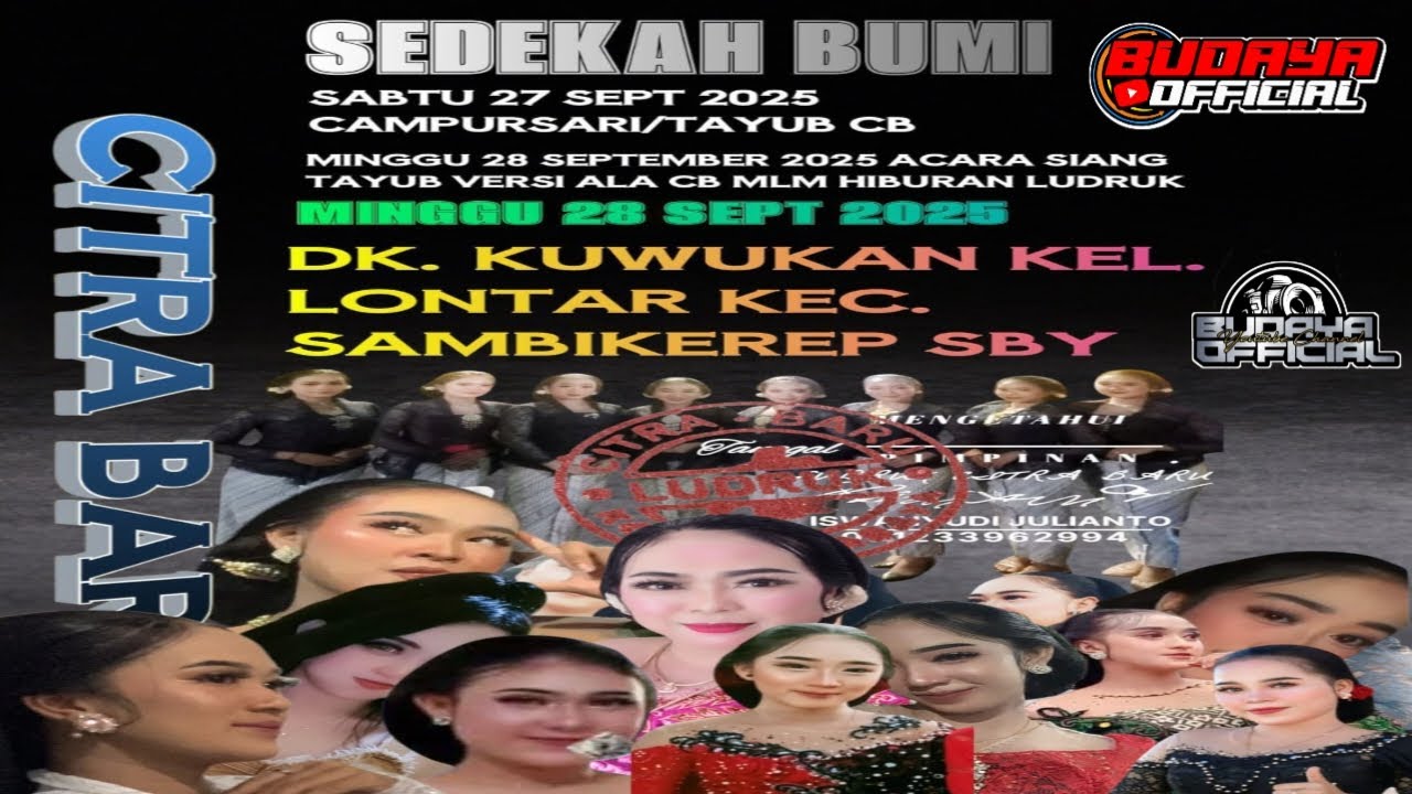 🛑Live Prat 2  Ludruk Citra Baru Dk Kuwukan Kel Lontar Kec Sambikerep Surabaya