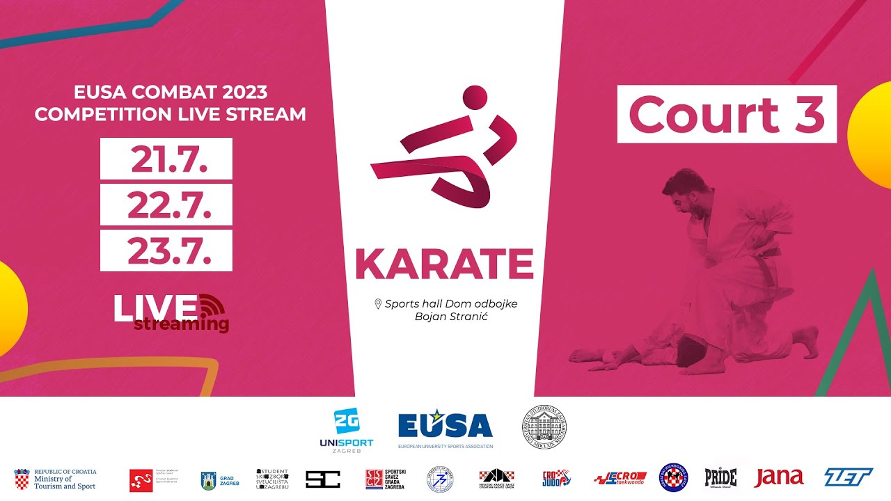 EUSA Combat 2023 KARATE - Court 3 - Day 3