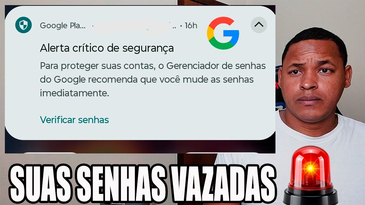 Alerta Critico de Segurança  Google Sua Senha foi Expostas OQUE FAZER ?