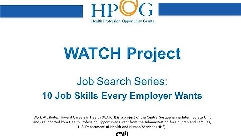 10 Job Skills Every Employer Wants