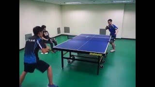 20151212北機盃桌球團體賽單打 長庚機械陳奐聿vs清華動機B黃彥翔 2/5