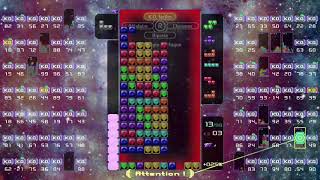 [Tetris 99] how is this man still alive (22-minutes 1v1, 1420 lines cleared) (01-12-2019)