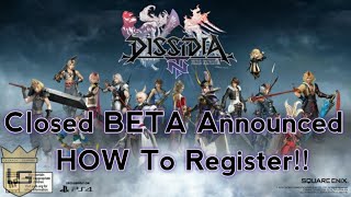 Final Fantasy | Dissidia NT - Closed Beta Announced!
