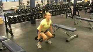 DB squat jump
