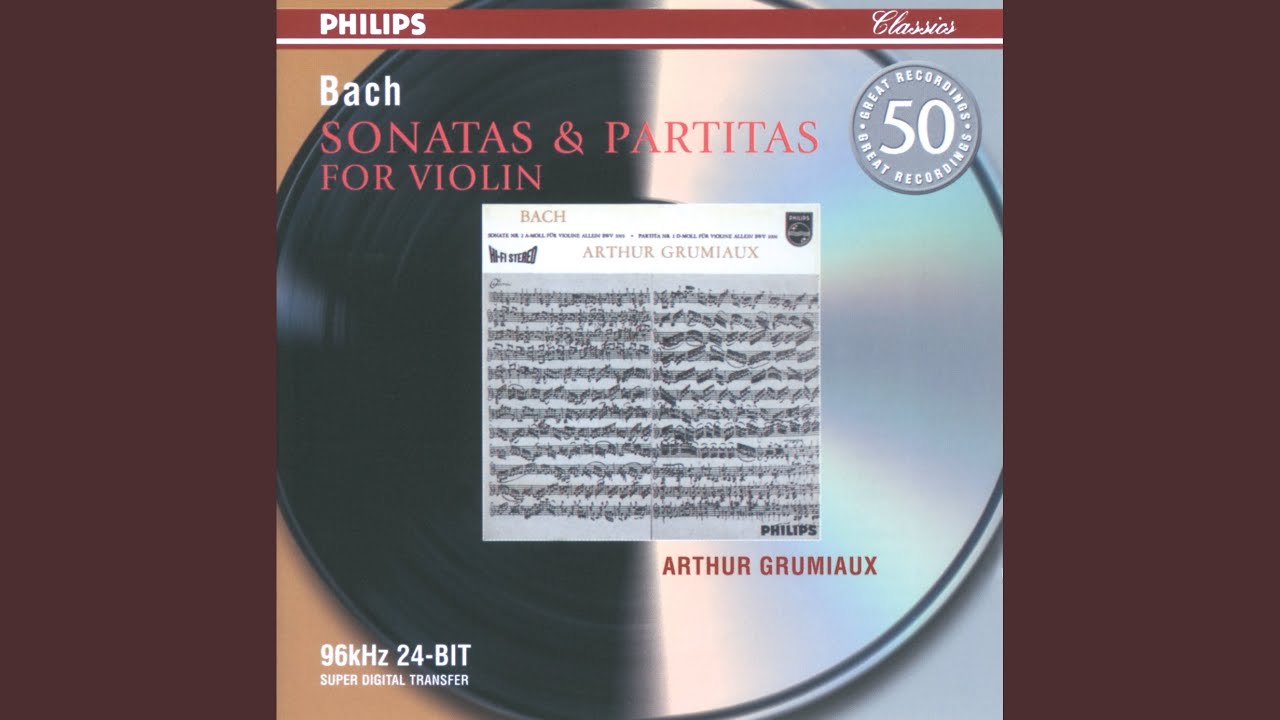 J.S. Bach: Sonata for Violin Solo No. 3 in C Major, BWV 1005 - 4 ...
