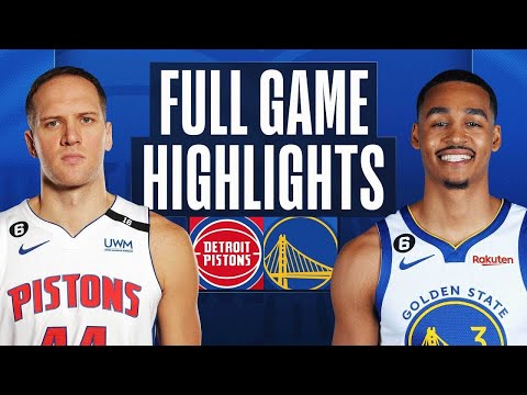 Detroit Pistons vs. Golden State Warriors Full Game Highlights | Jan 4 | 2022-2023 NBA Season