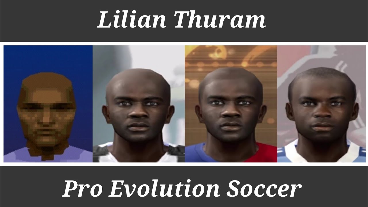Lilian Thuram - Skills Evolution - Winning Eleven 3 ao PES 2009 - PS1 e PS2