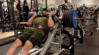 COACHV FRIDAY 5 PLATE HACK SQUAT PR TRAINING VLOG