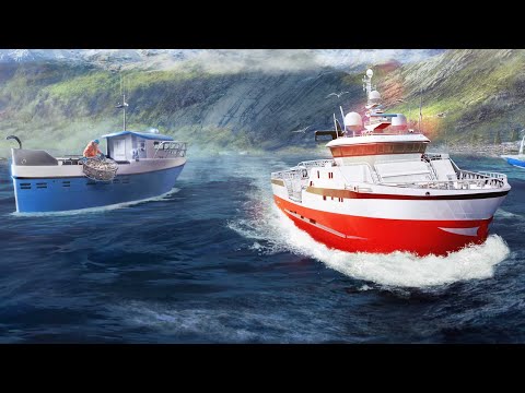 Видео: Fishing Barents Sea - промысловая рыбалка #3 Ловля терески на новом судне. Больше и мощнее