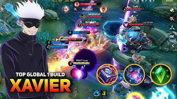 XAVIER NEW OP BUILD 🔥 CARRYING THE WHOLE TEAM! XAVIER GLOBAL TOP 1 BUILD GAMEPLAY MLBB